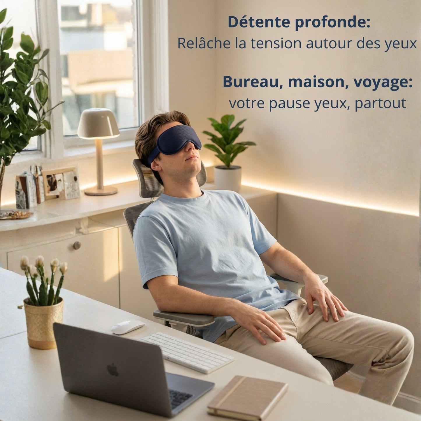 Masque chauffant pour les yeux Eyrestia
